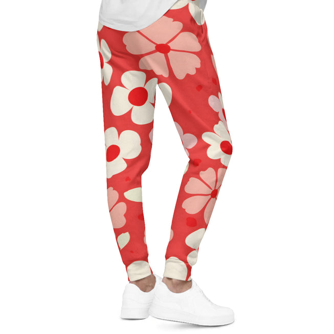 Red Floral Adult Hoodie Set