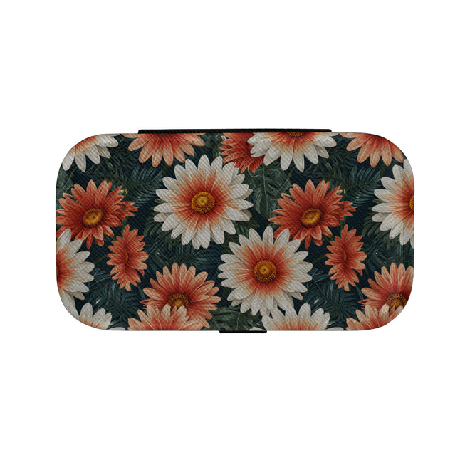 Daisy Pattern Personalized Portable Jewelry Box