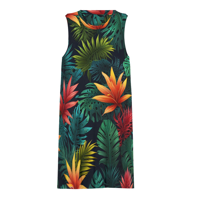 Tropical Pattern Women's Casual Dress