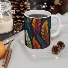 Elegant Feathers Mug 11oz