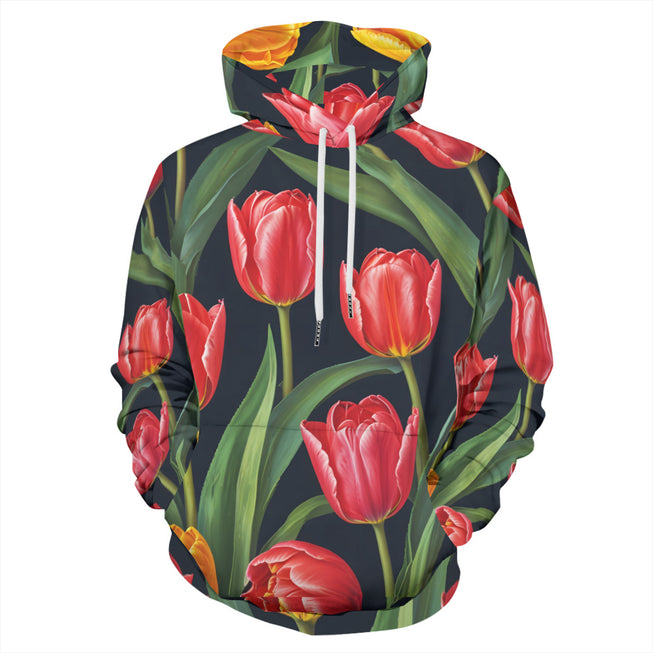 Tulip Pattern Adult Hoodie