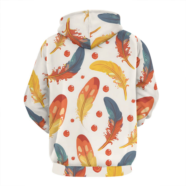 Vibrant Feathers Adult Hoodie