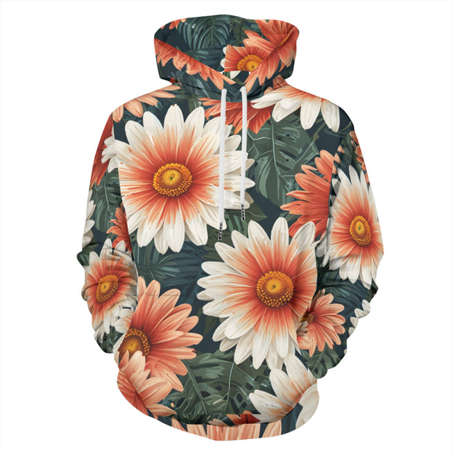 Daisy Pattern Adult Hoodie