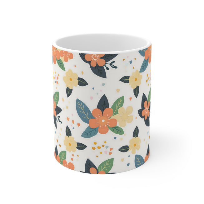 Floral Pattern Mug 11oz