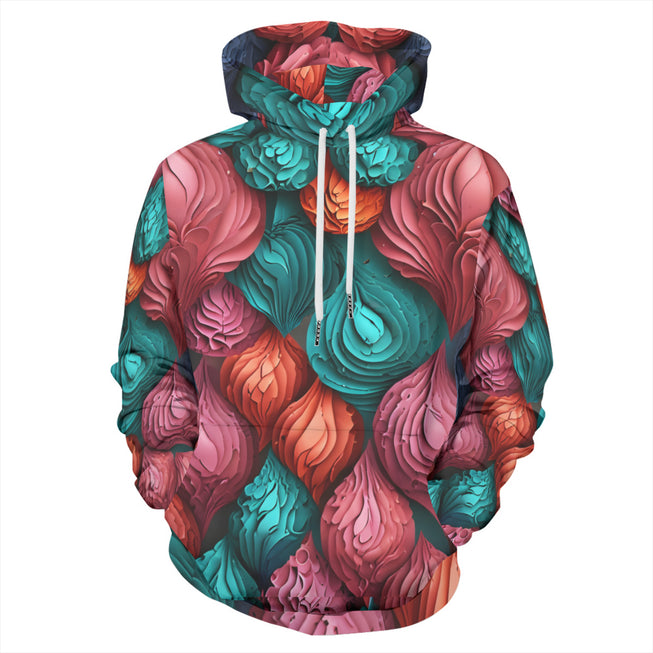 Abstract Seamless Pattern Adult Hoodie