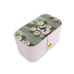 Floral Guitar Personalized Portable Jewelry Box