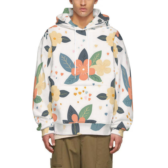 Firefly Floral Seamless Pattern Adult Hoodie