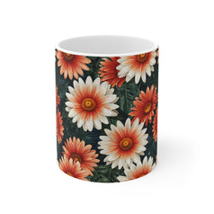 Flower Pattern Mug 11oz