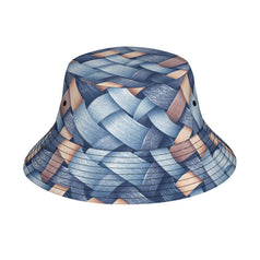 Denim Design Double-Sided Polyester Unisex Bucket Hat