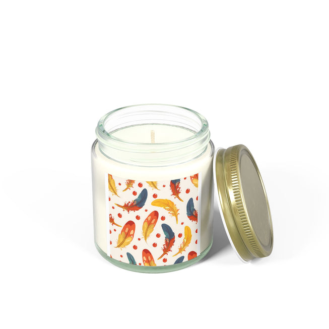 Vibrant Feathers Scented Coconut Apricot Candles (4oz, 9oz)