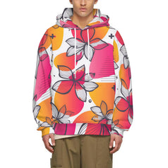 Floral Shapes Adult Hoodie