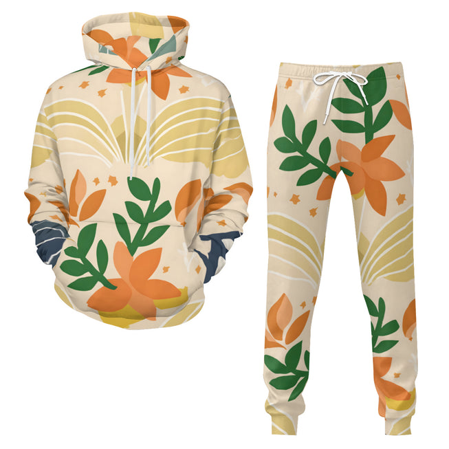 Abstract Inspired Pattern Men's Adult Hoodie Set