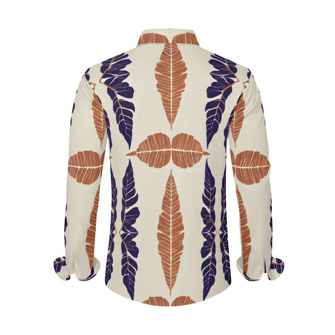 Tropical Leaf Men's Classic Long-Sleeved Shirt