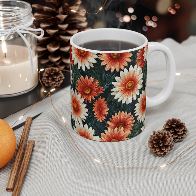 Flower Pattern Mug 11oz