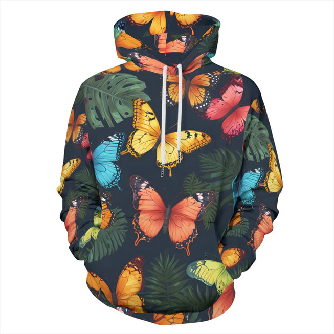 Tropical Butterfly Adult Hoodie