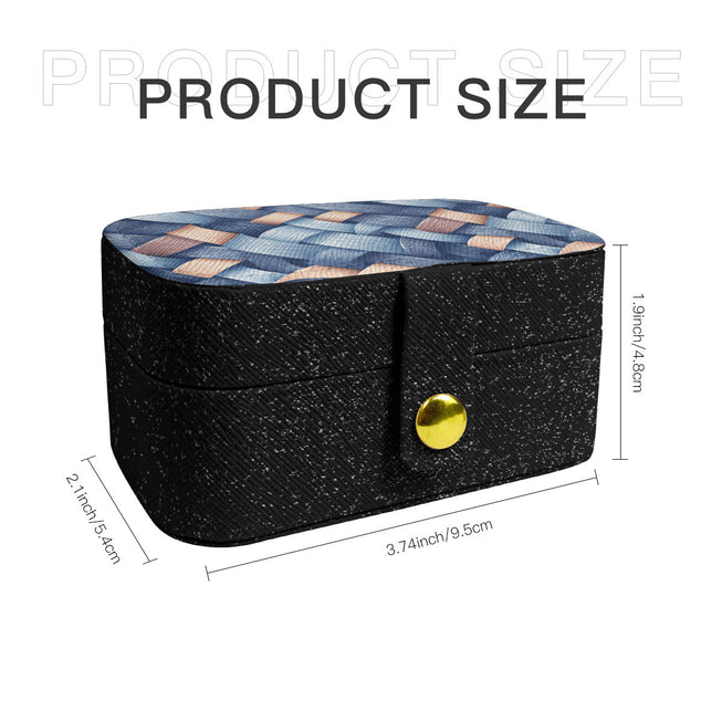 Denim Design Personalized Portable Jewelry Box