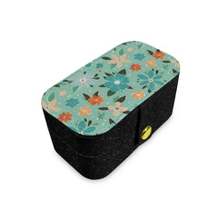 Floral Seamless Pattern Personalized Portable Jewelry Box