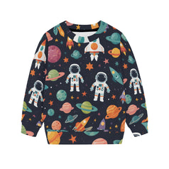 Astronaut Dreams Kids Round Neck Sweater