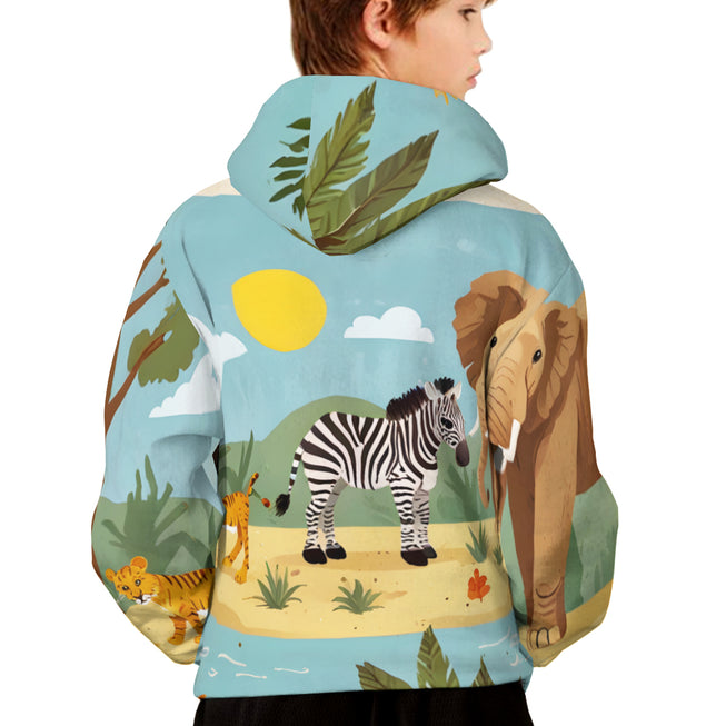 Kids - Safari Adventure Lightweight Hoodie