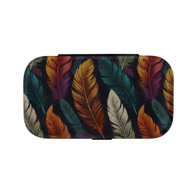 Elegant Feathers Personalized Portable Jewelry Box