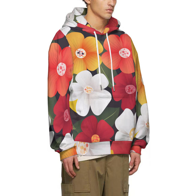 Floral Pattern Adult Hoodie