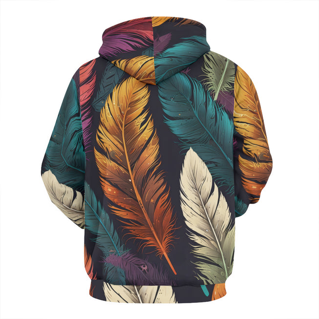 Elegant Feathers Adult Hoodie