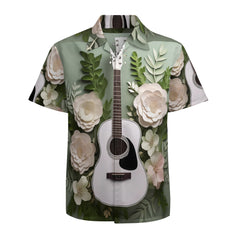 Floral Guitar Short Sleeve Shirt