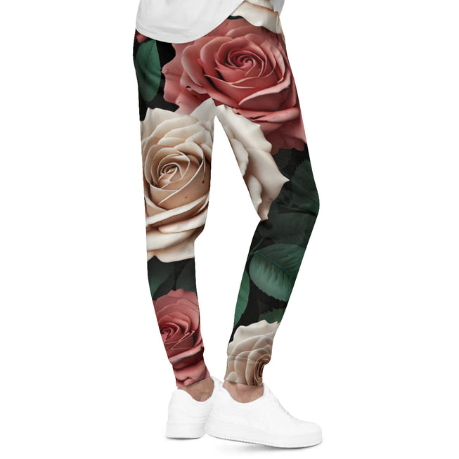 Rose Pattern Men's Adult Hoodie Set