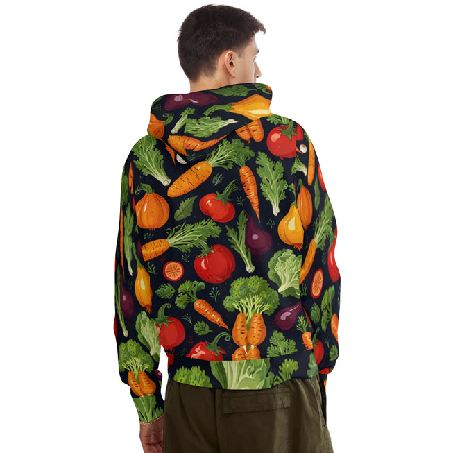 Veggies Pattern Adult Hoodie