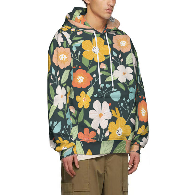 Floral Seamless Pattern Adult Hoodie