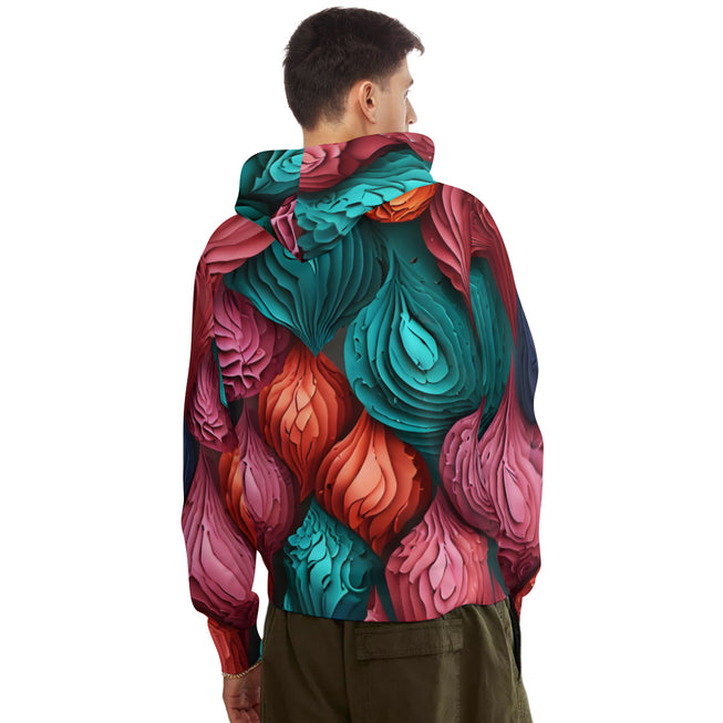 Abstract Seamless Pattern Men's Adult Hoodie Set