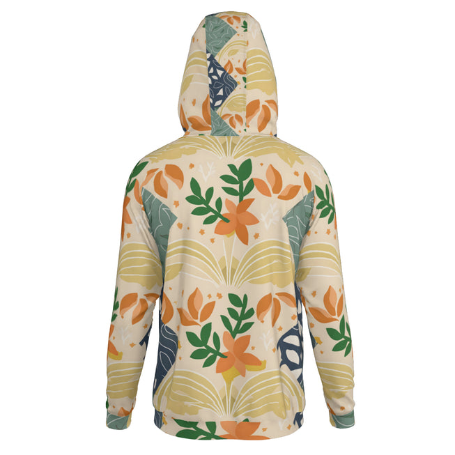 Abstract Inspired Pattern Men's Zip Up Hoodie