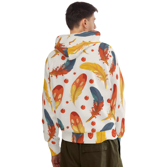 Vibrant Feathers Adult Hoodie