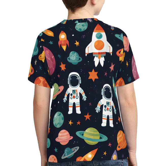 Kids - Astronaut Dreams Mesh Short Sleeve T-Shirt