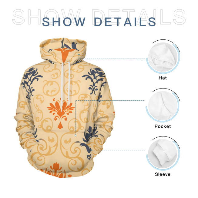 Abstract Pattern Men's Adult Hoodie Set