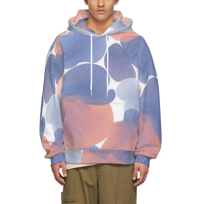 Floral Shapes Pattern Adult Hoodie