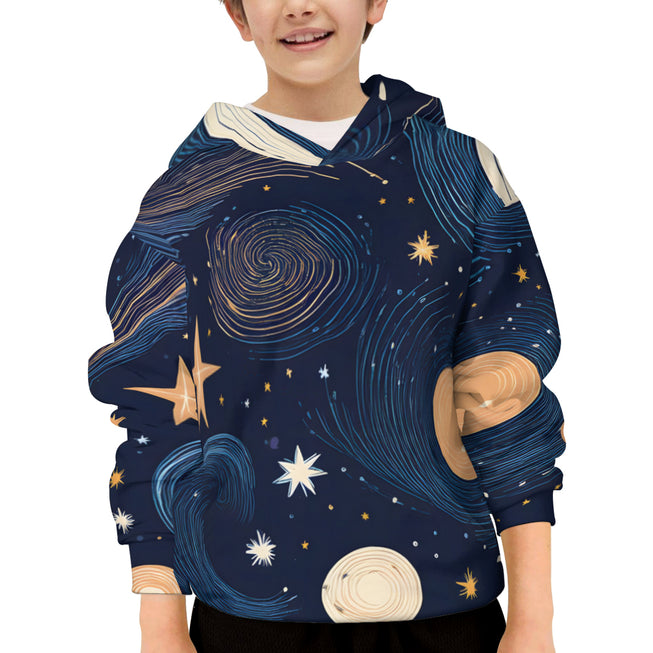 Kids - Galaxy Patterns Lightweight Hoodie