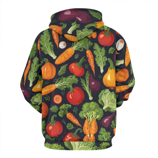 Veggies Pattern Adult Hoodie