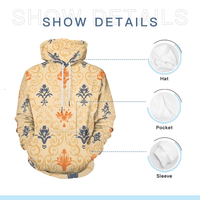 Abstract Pattern Adult Hoodie