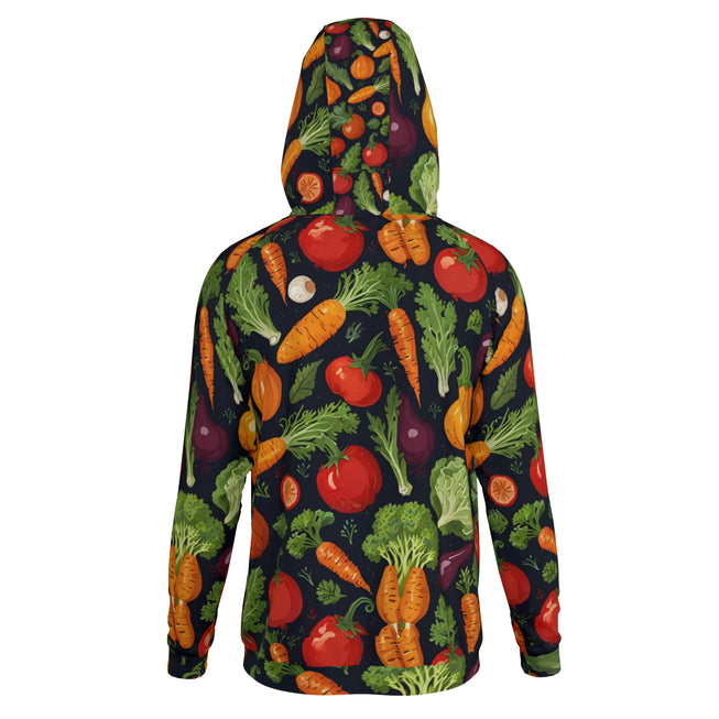 Veggies Pattern Men's Zip Up Hoodie