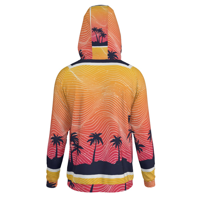 Sunset Pattern Men's Zip Up Hoodie