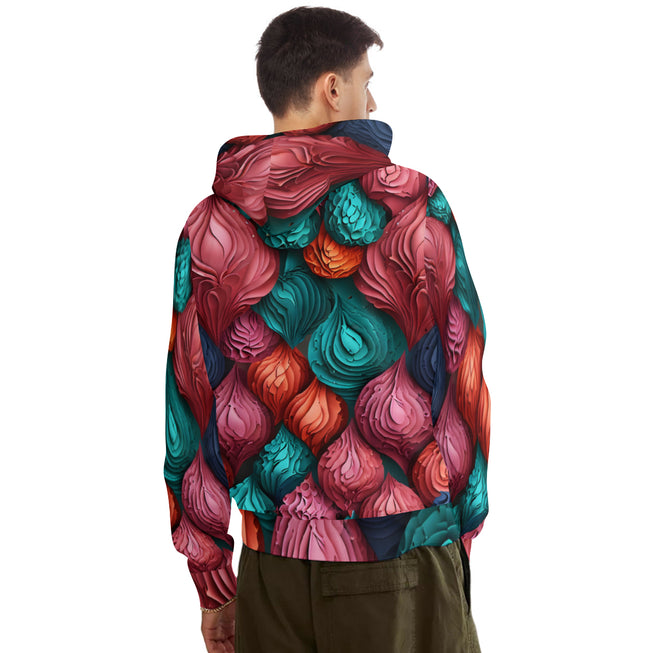 Abstract Seamless Pattern Adult Hoodie