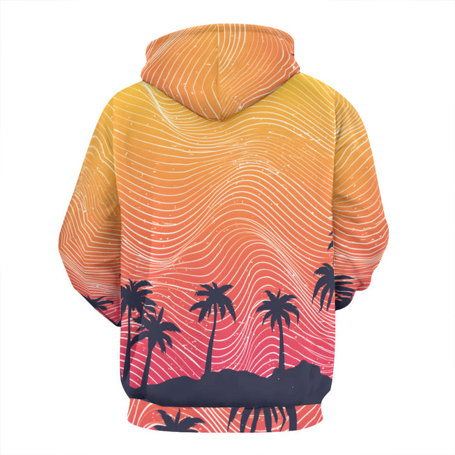 Sunset Pattern Adult Hoodie