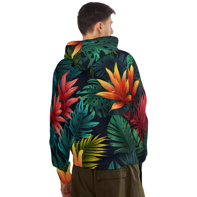 Tropical Pattern Men's Adult Hoodie Set