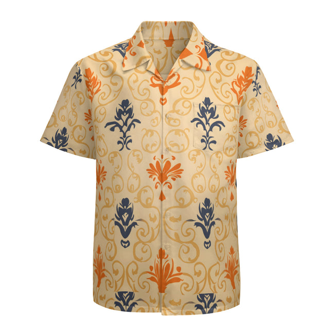 Abstract Pattern Man's Casual Short-Sleeved Shirt