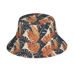 Tropical Leaves Double-Sided Unisex Polyester Bucket Hat