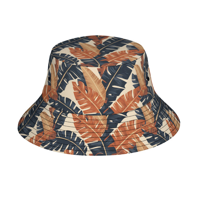 Tropical Leaves Double-Sided Unisex Polyester Bucket Hat