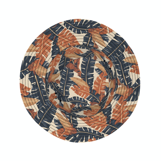 Tropical Leaves Double-Sided Unisex Polyester Bucket Hat