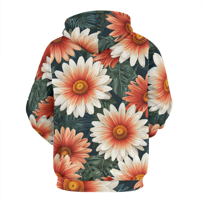 Daisy Pattern Adult Hoodie