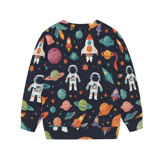 Astronaut Dreams Kids Round Neck Sweater